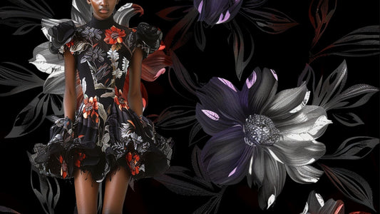 The Future in Black: 2026 Trends with a Floral Undertone